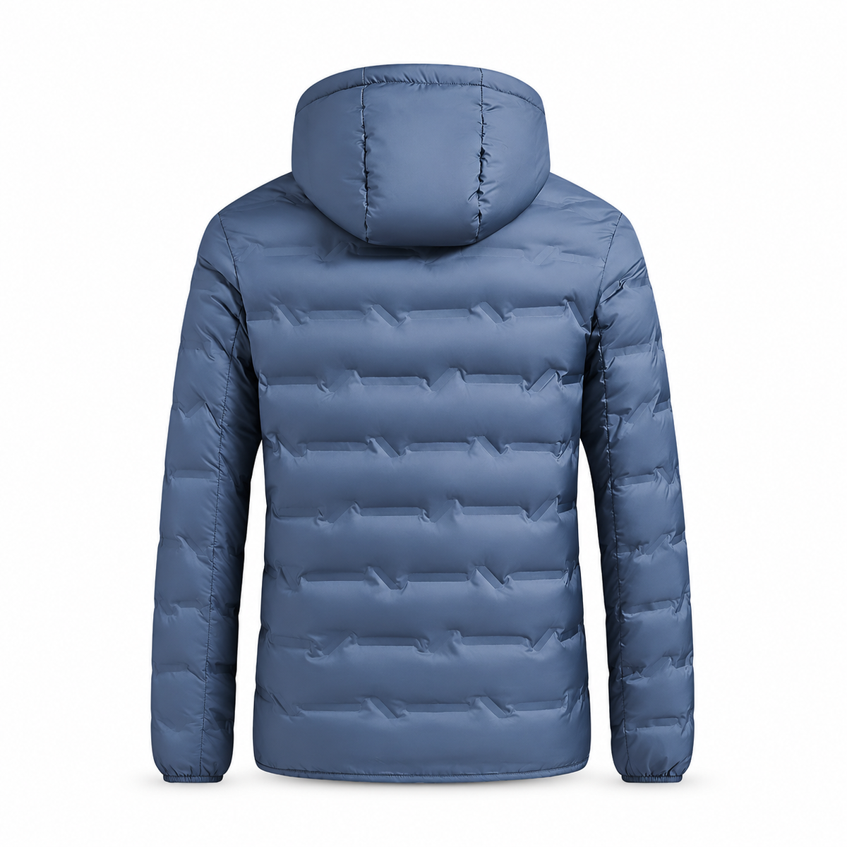 Doudoune duvet homme randonnée bleue – vue arrière