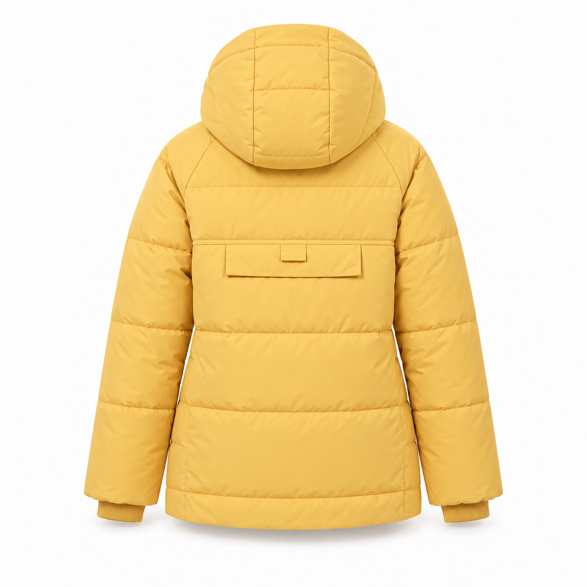 Doudoune femme randonnée jaune – vue arrière