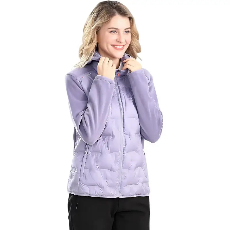 Doudoune Randonnée Rouge Femme