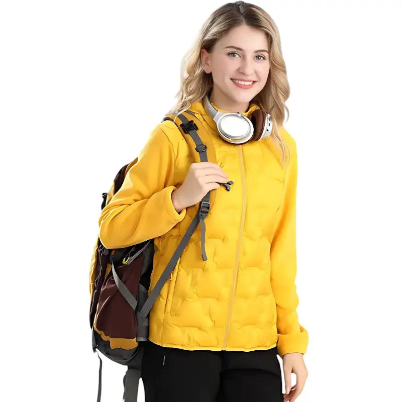 Doudoune Randonnée Rouge Femme