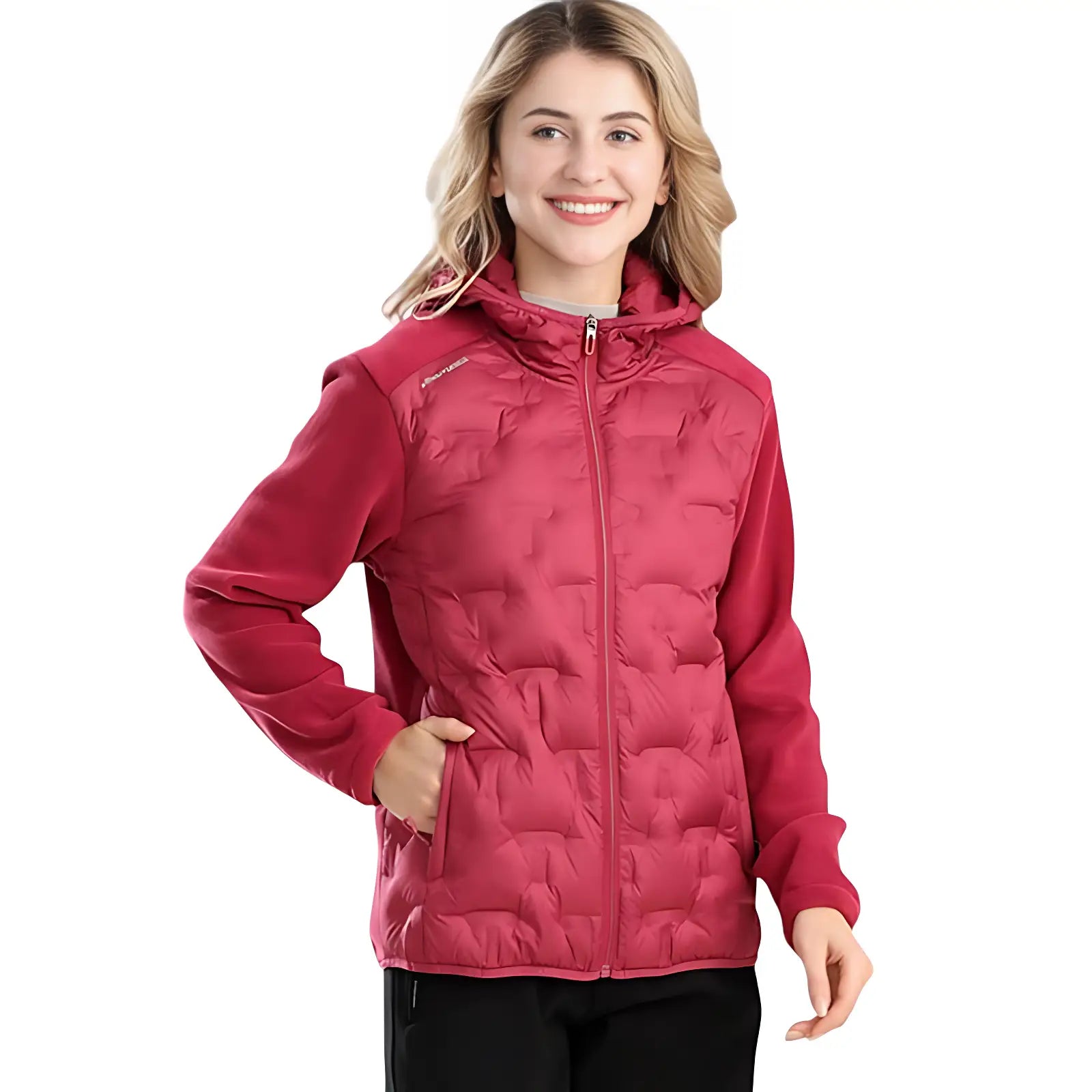 Doudoune Randonnée Rouge Femme