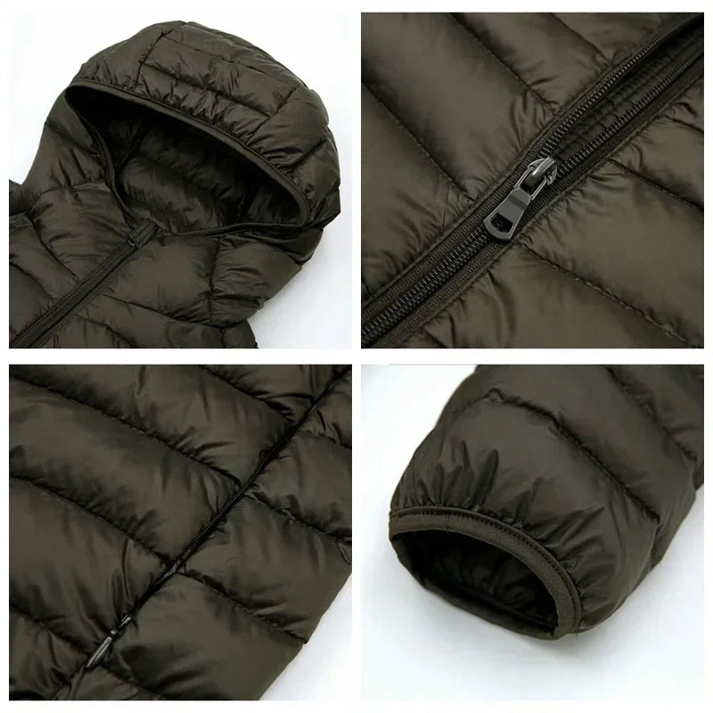 Doudoune Légère Homme Capuche