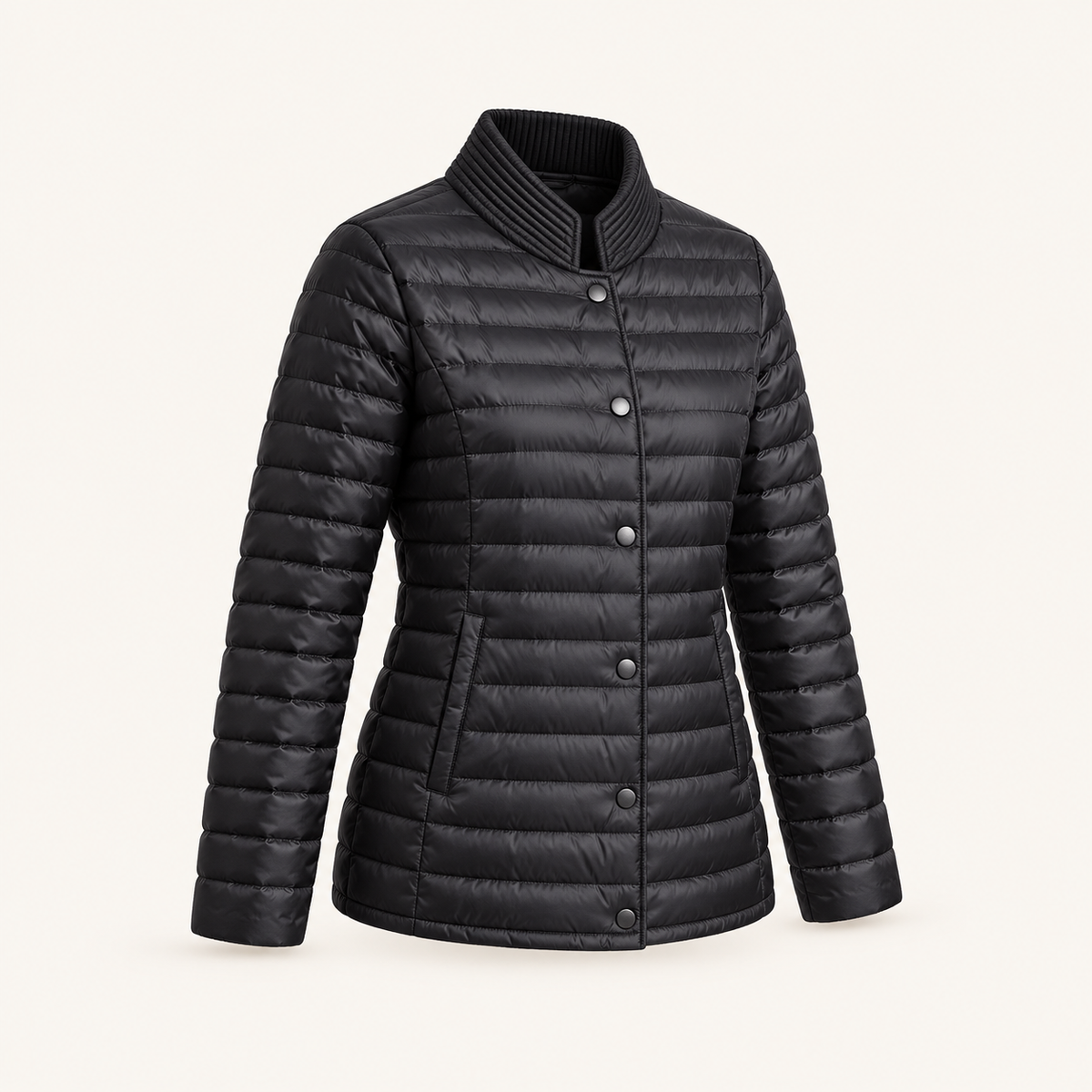 Doudoune randonnée femme noire – poches latérales