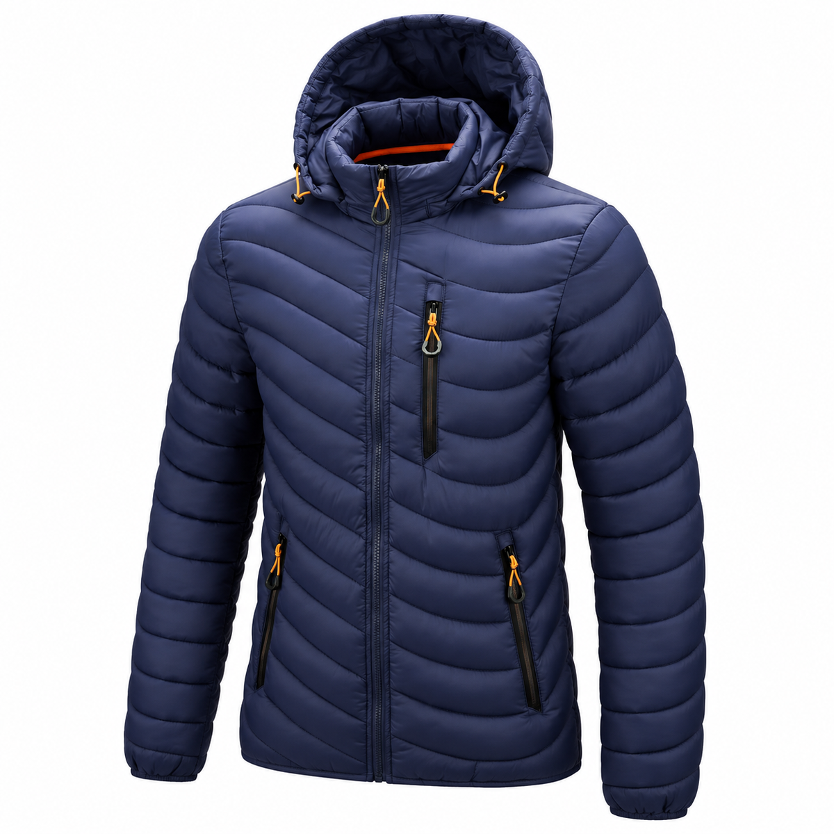 Doudoune respirante homme - vue de face bleu marine