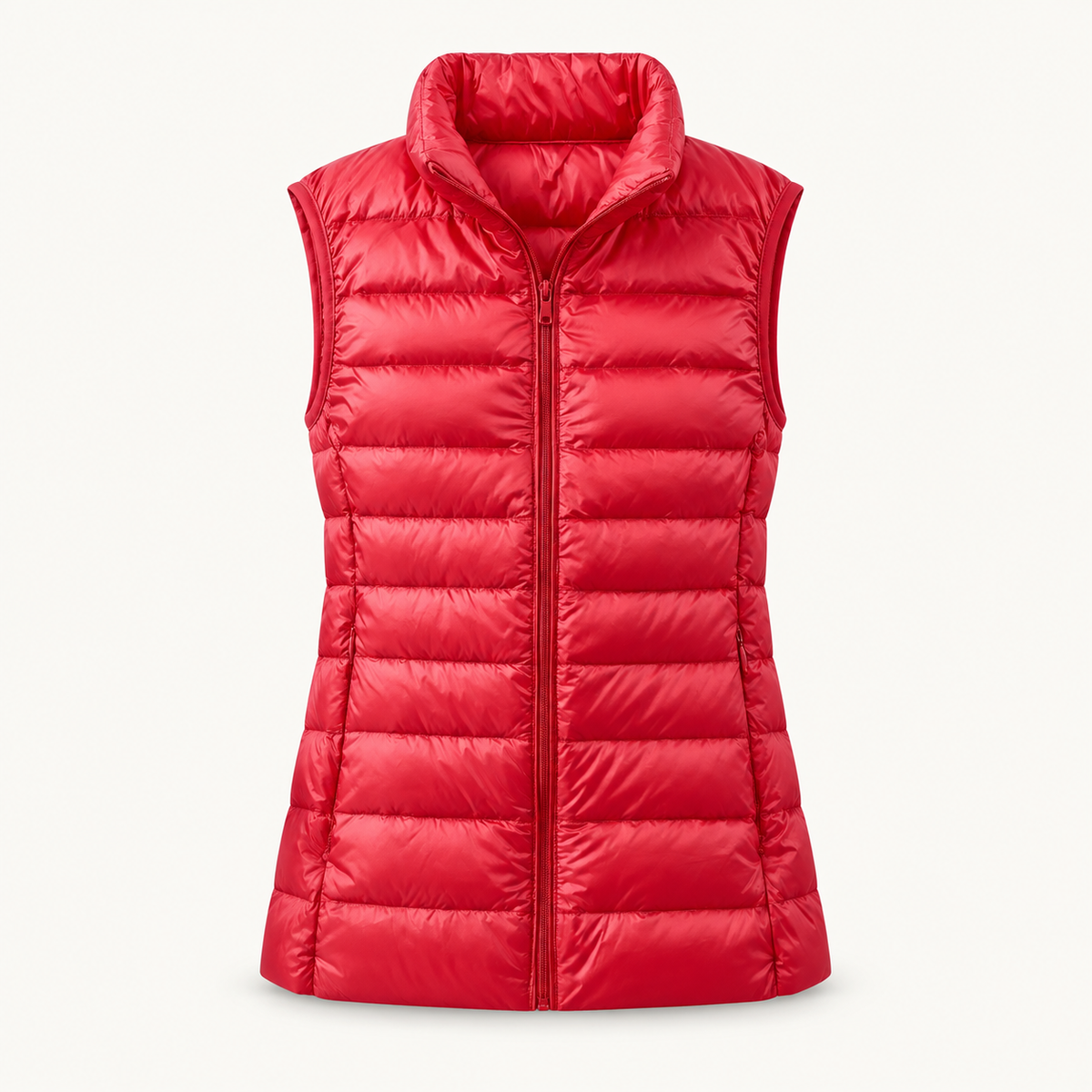 Doudoune sans manche randonnée femme – Rouge