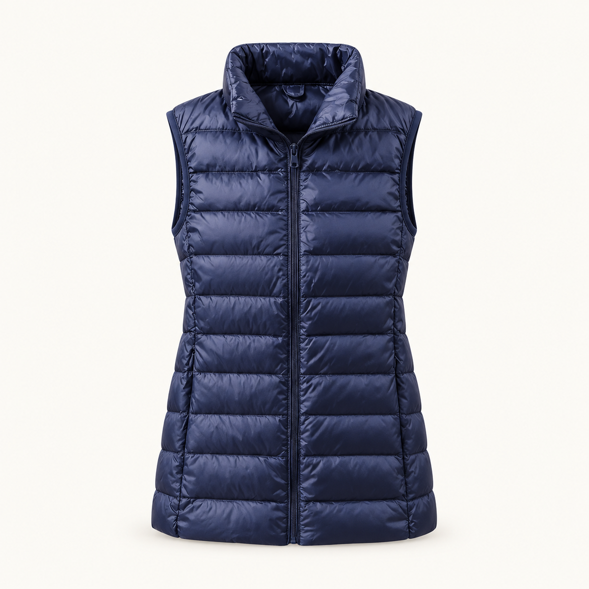 Doudoune sans manche randonnée femme – Bleu Marine