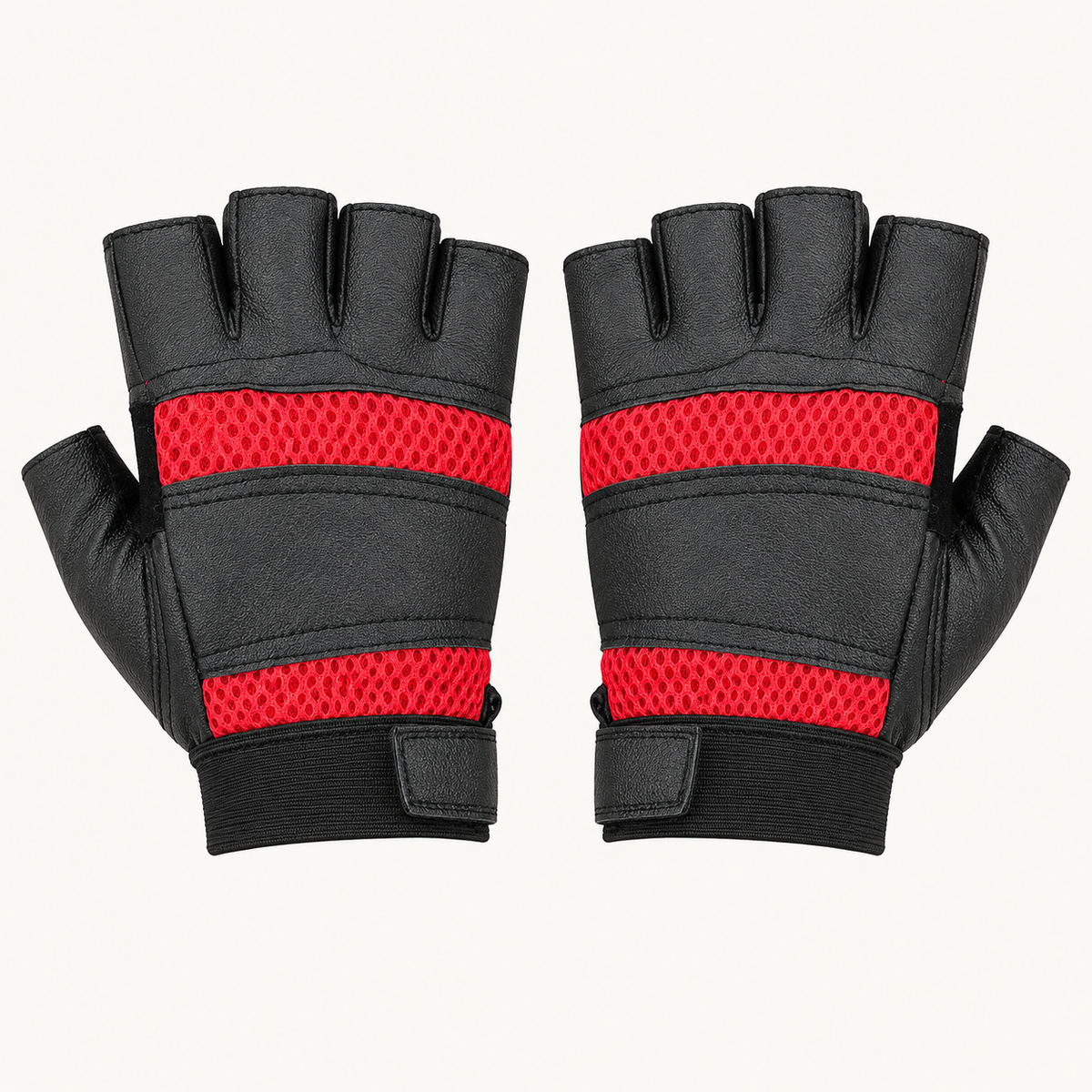Gant alpinisme — paire rouge, vue dorsale