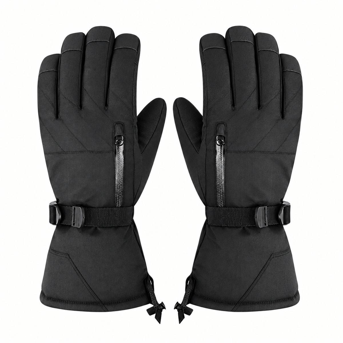 Gants tactiles randonnée — dos zippés