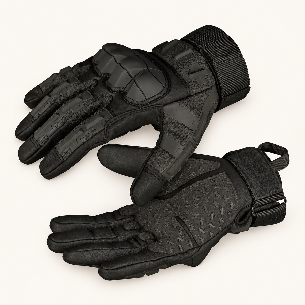 Gants thermiques anti froid noirs – paire croisée