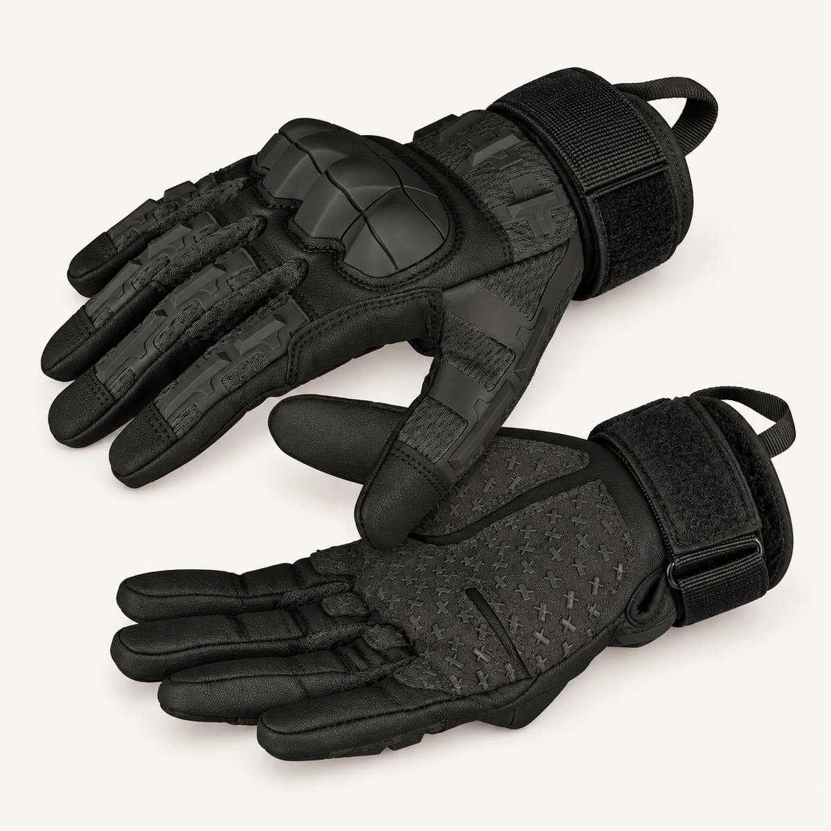 Gants thermiques anti froid noirs – poignets et intérieur
