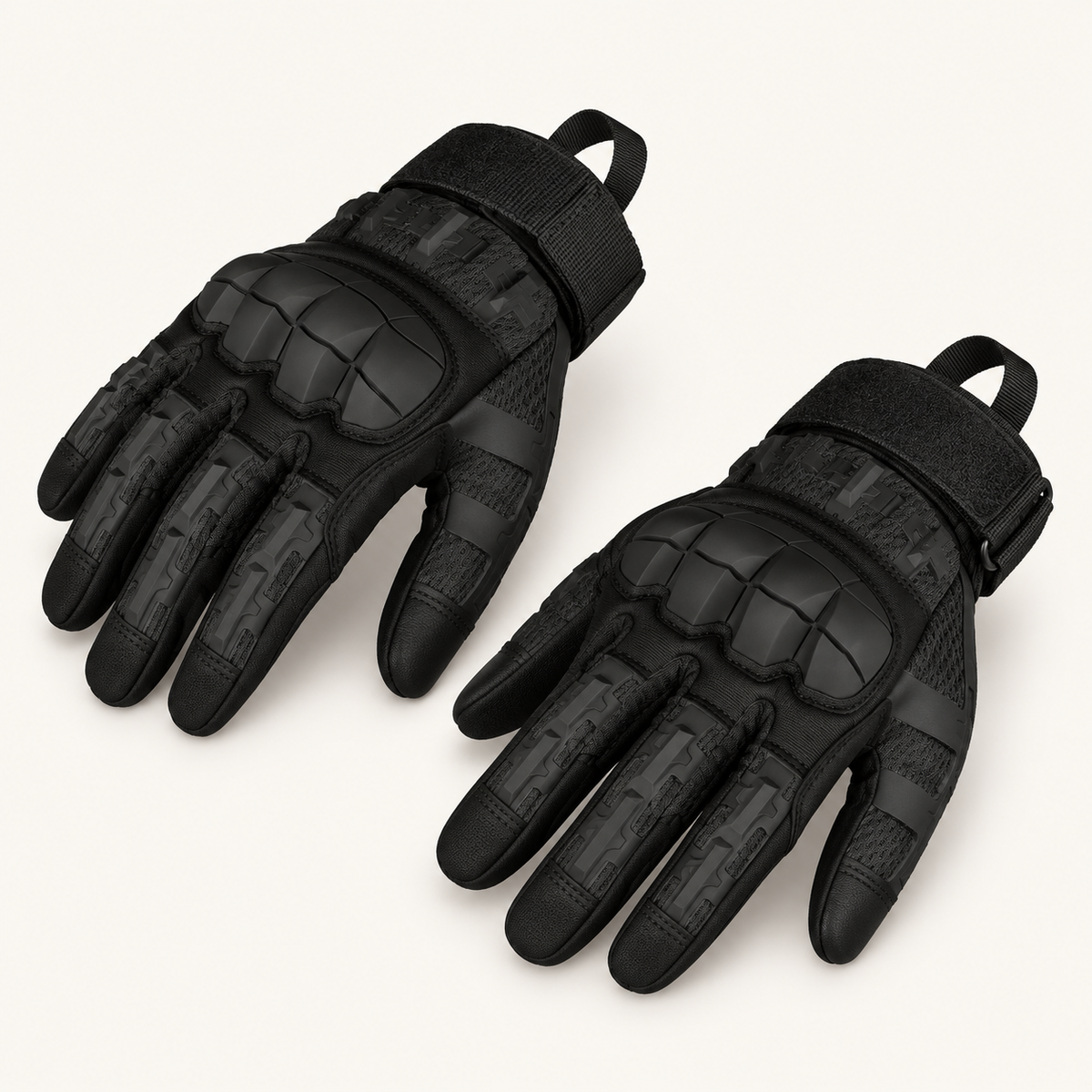 Gants thermiques anti froid noirs – vue trois-quarts