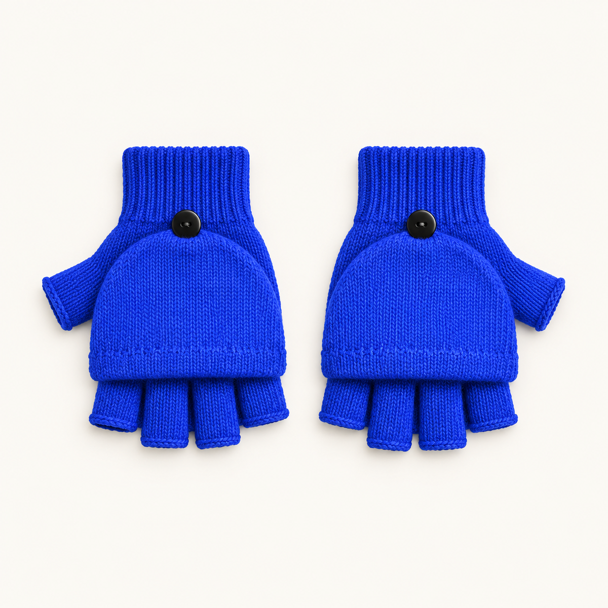 Paire de gants de randonnée fille bleus convertibles – packshot