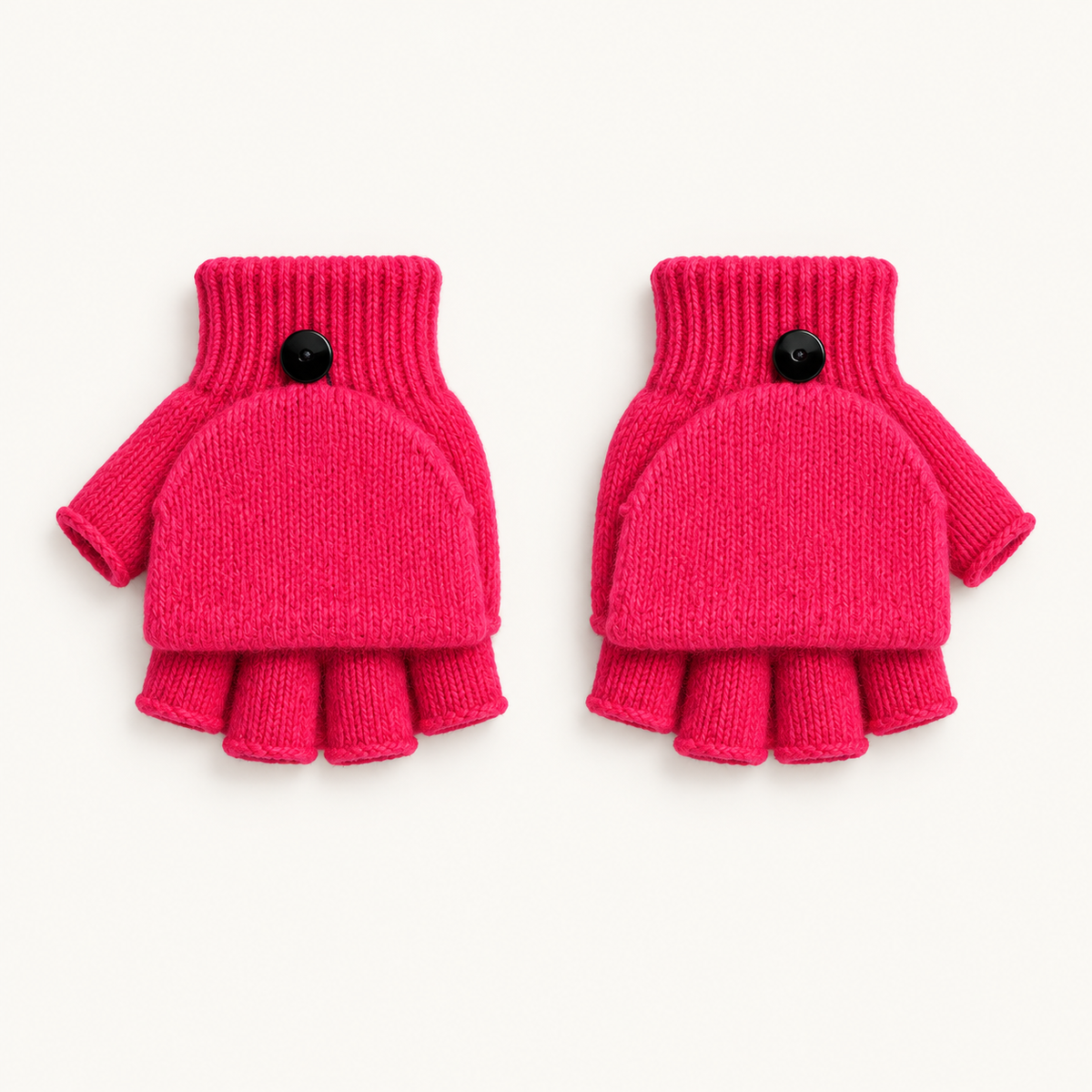 Paire de gants de randonnée fille roses convertibles – packshot