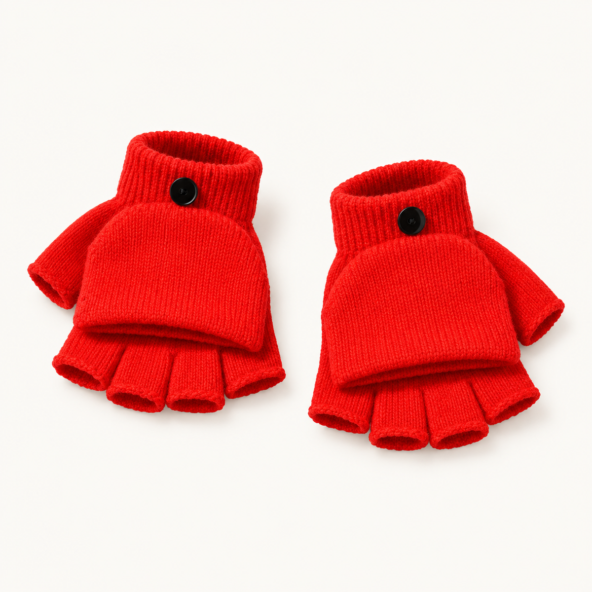 Gants de randonnée fille rouges – ouvertures des poignets
