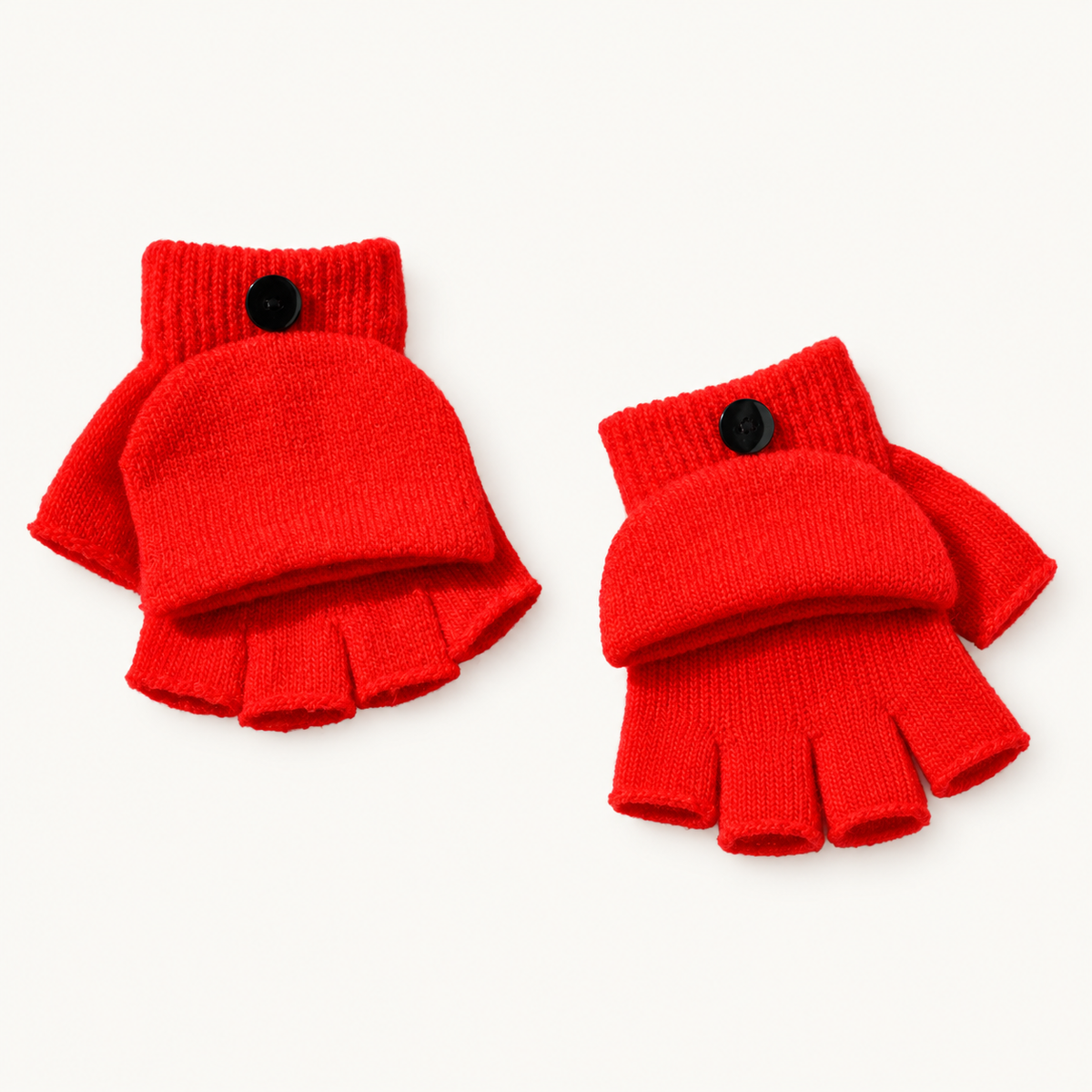Gants de randonnée fille rouges – construction recto verso