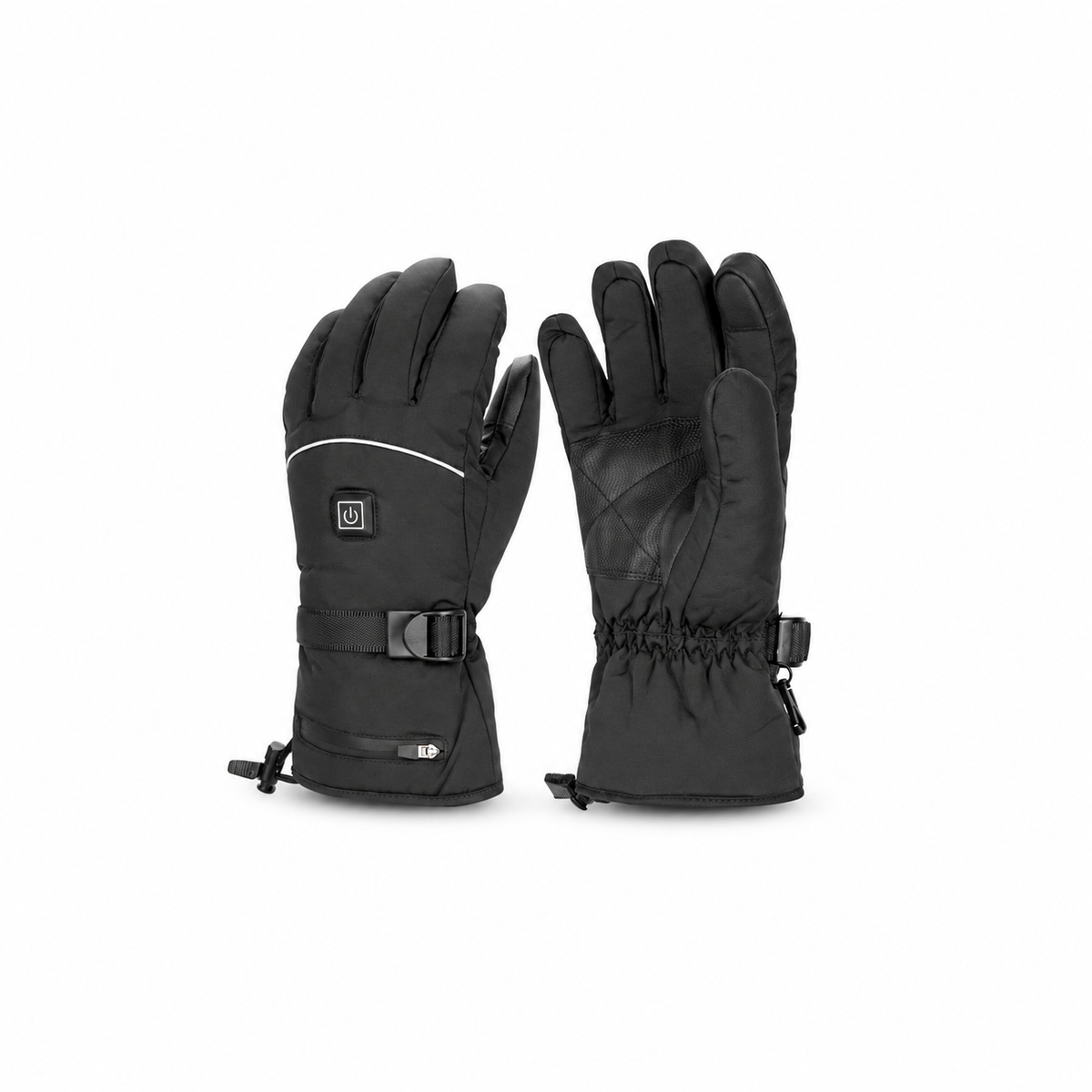 Paire de gants de ski chauffants avec batterie – packshot