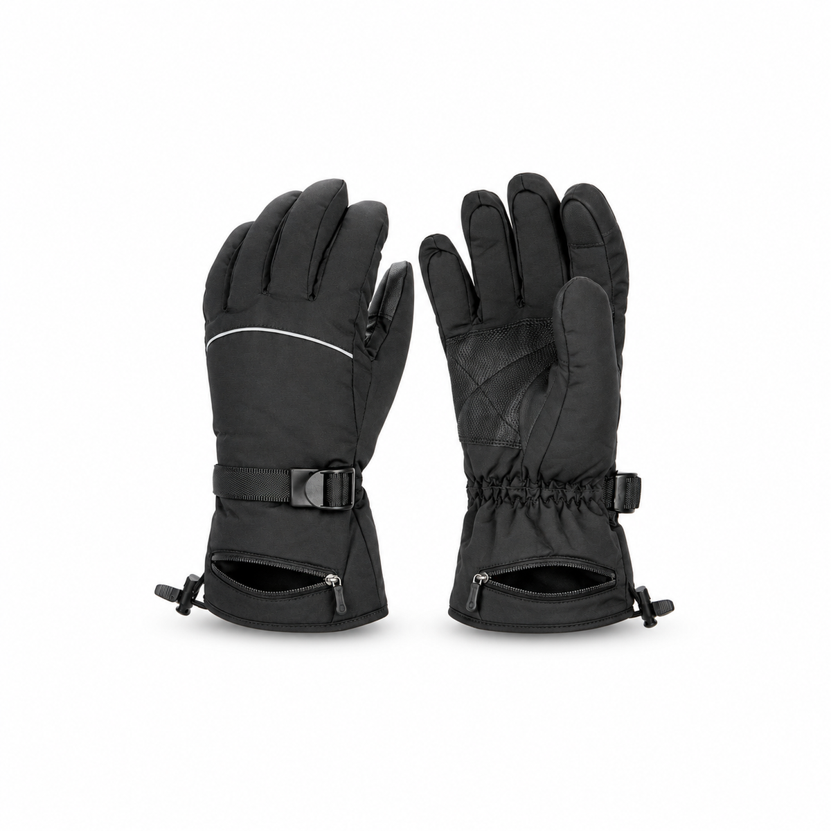 Gants de ski chauffants – poches batterie ouvertes