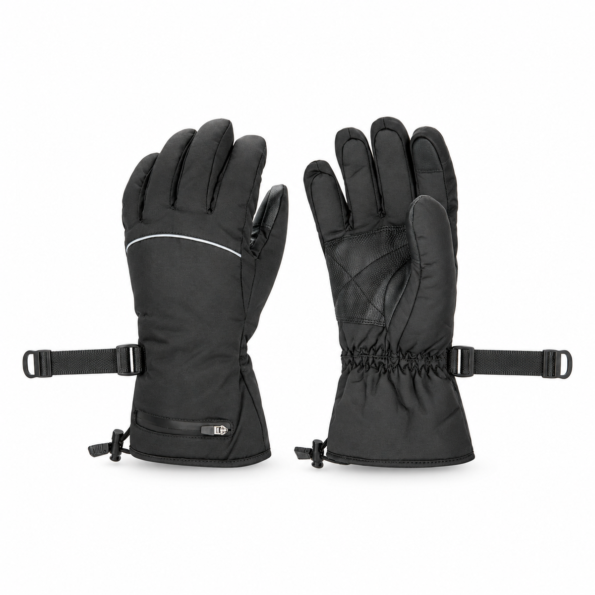 Gants de ski chauffants – sangles ouvertes