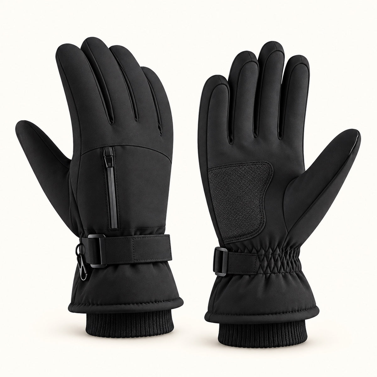 Gants femme grand froid — sangles de poignets