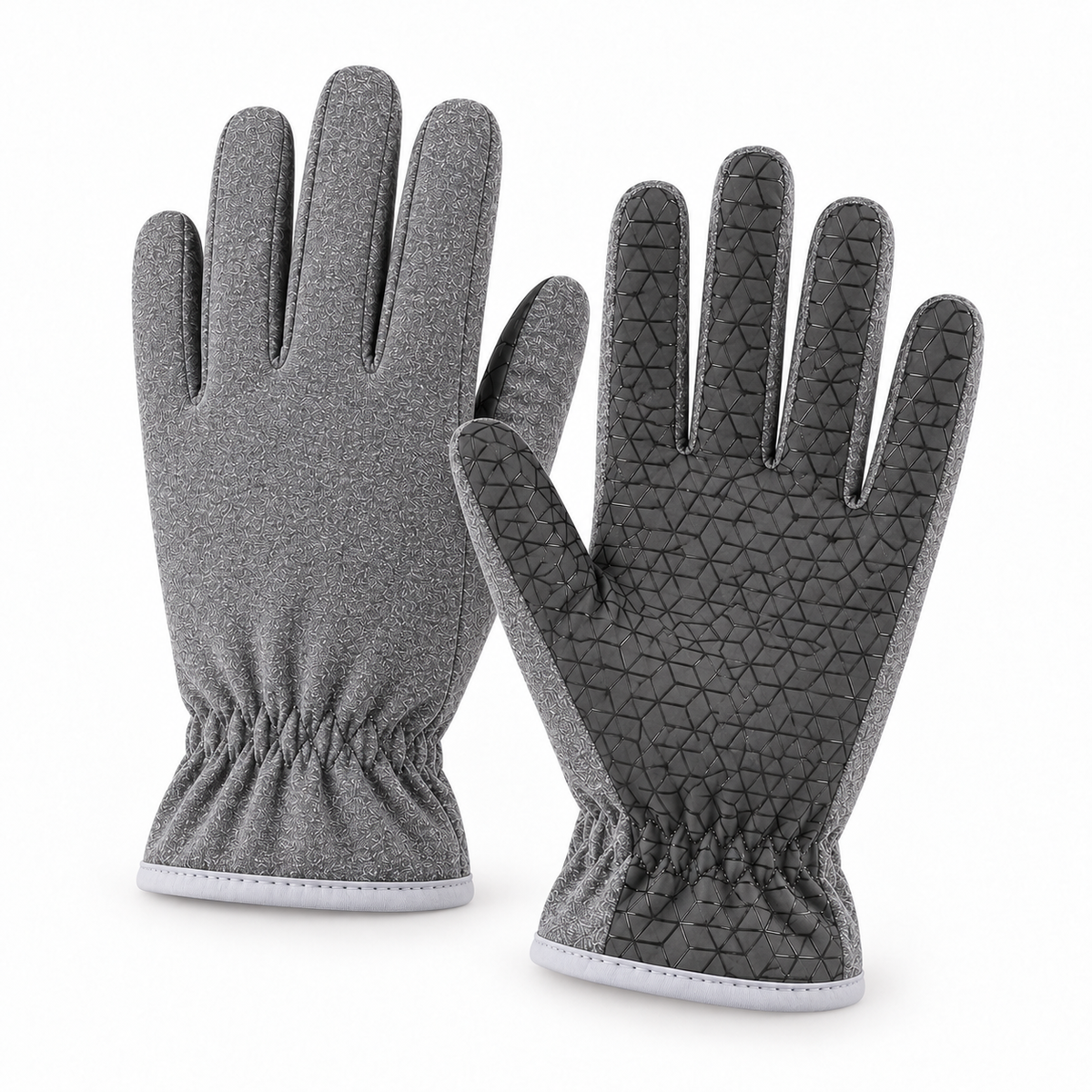 Gants fins randonnée — paire grise — packshot principal
