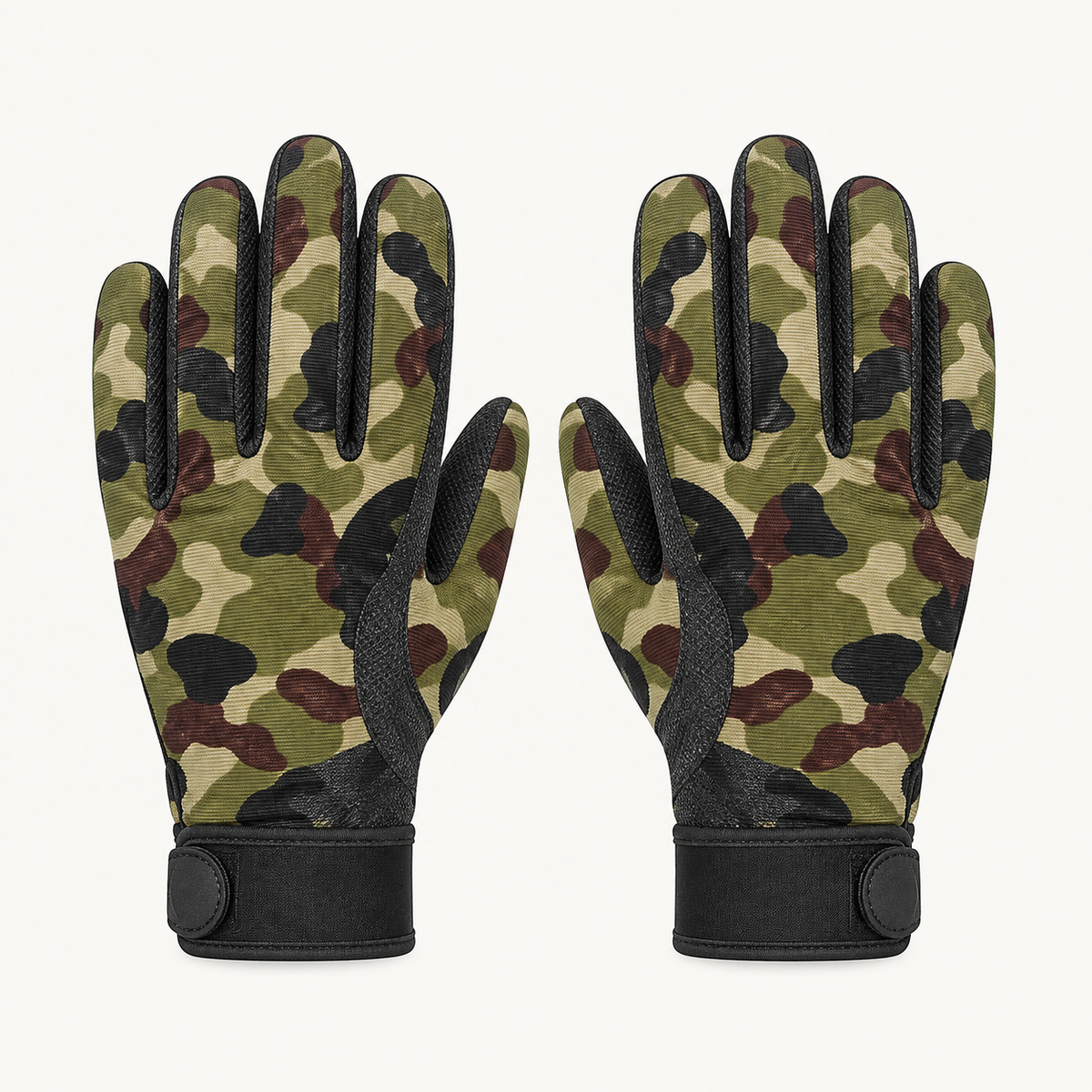 Gants randonnée été — paire camouflage — packshot dorsal