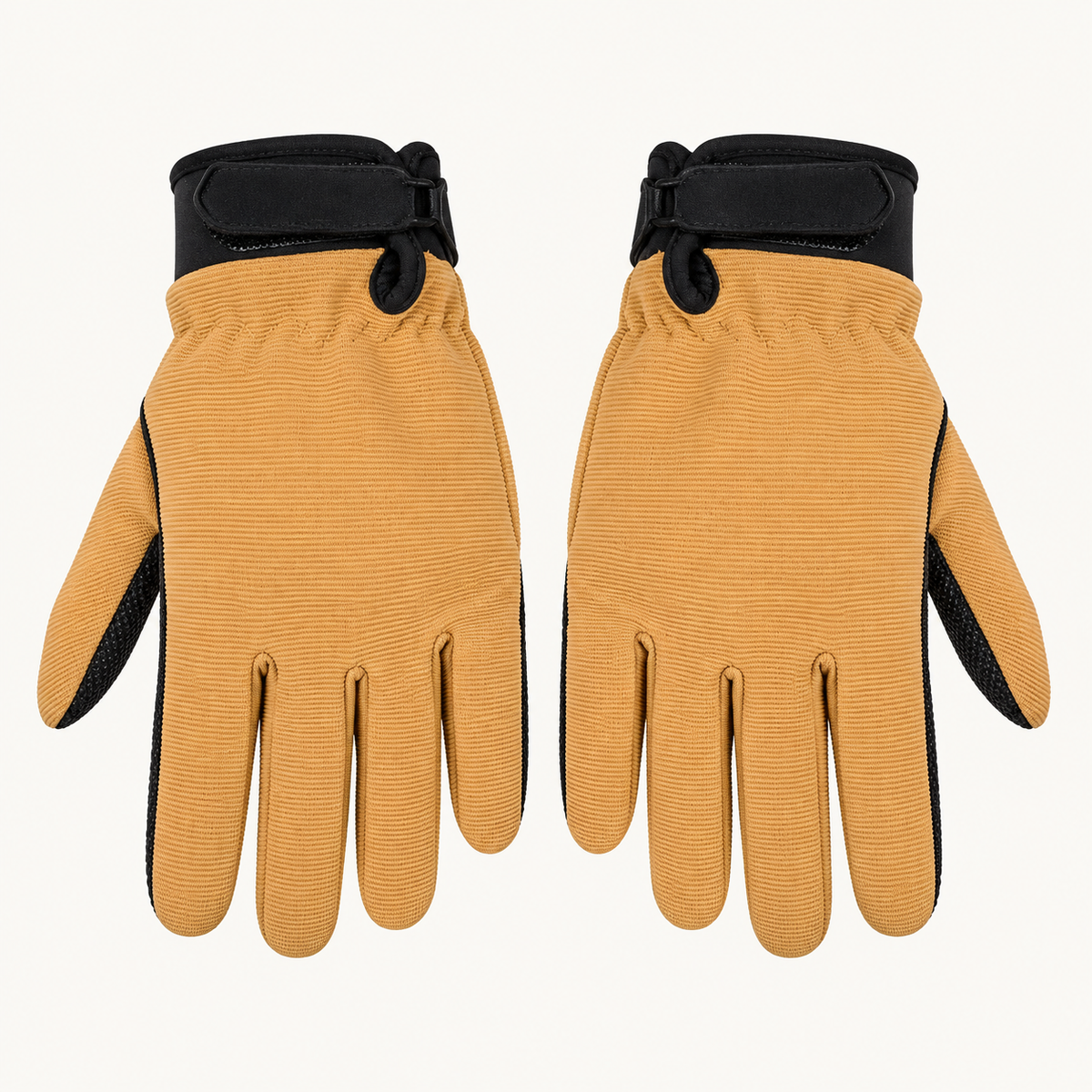 Gants randonnée été — paire kaki — packshot dorsal