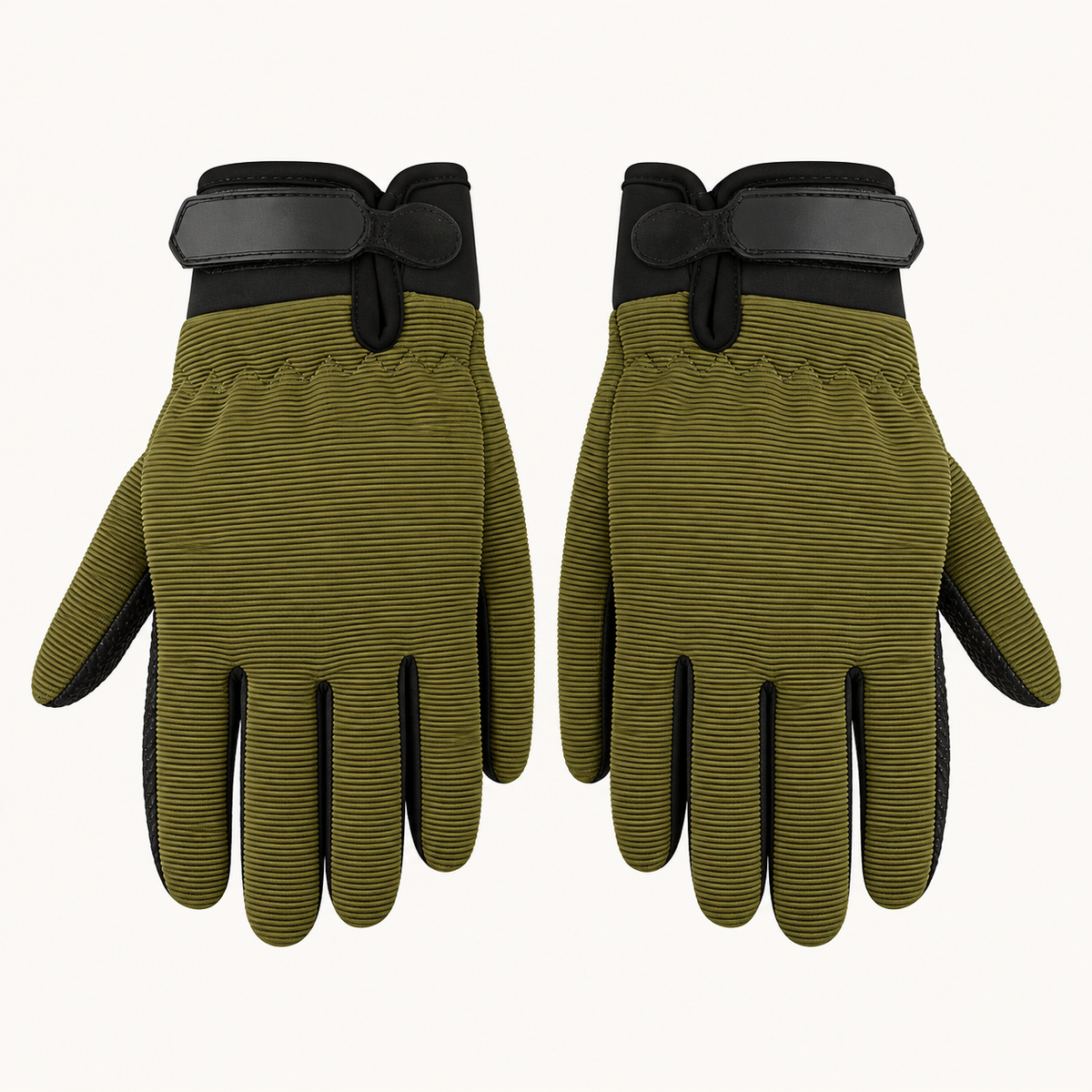 Gants randonnée été — paire vert armé — packshot dorsal