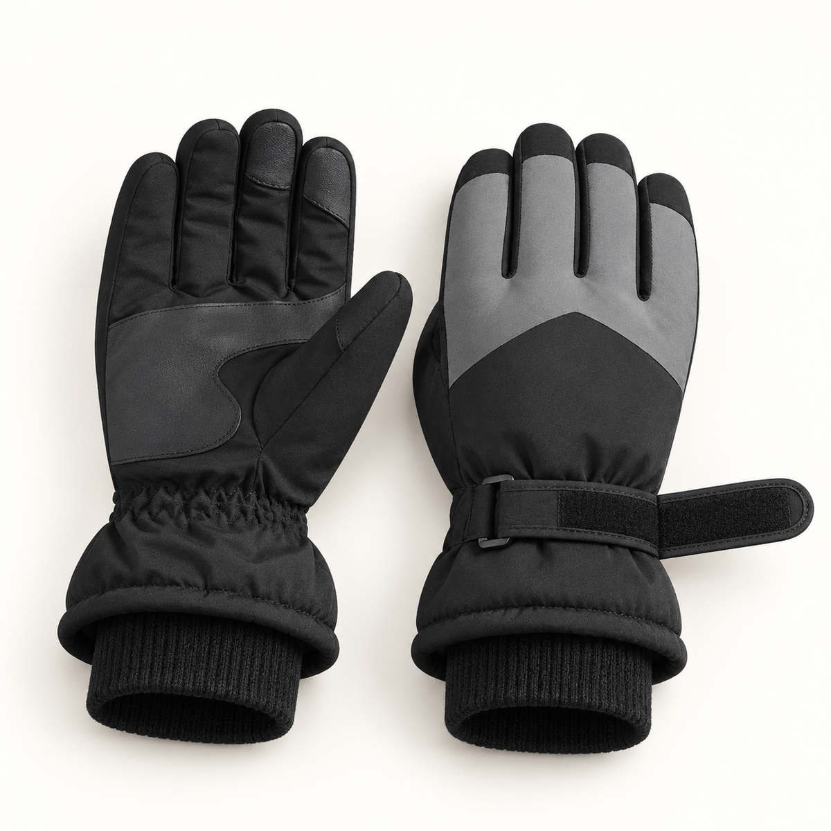 Gants ski de randonnée homme — fermeture de poignet ouverte