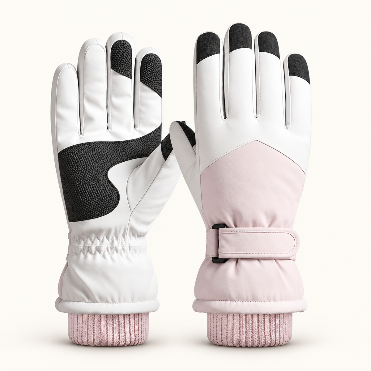 Gants ski de randonnée homme — paire blanche