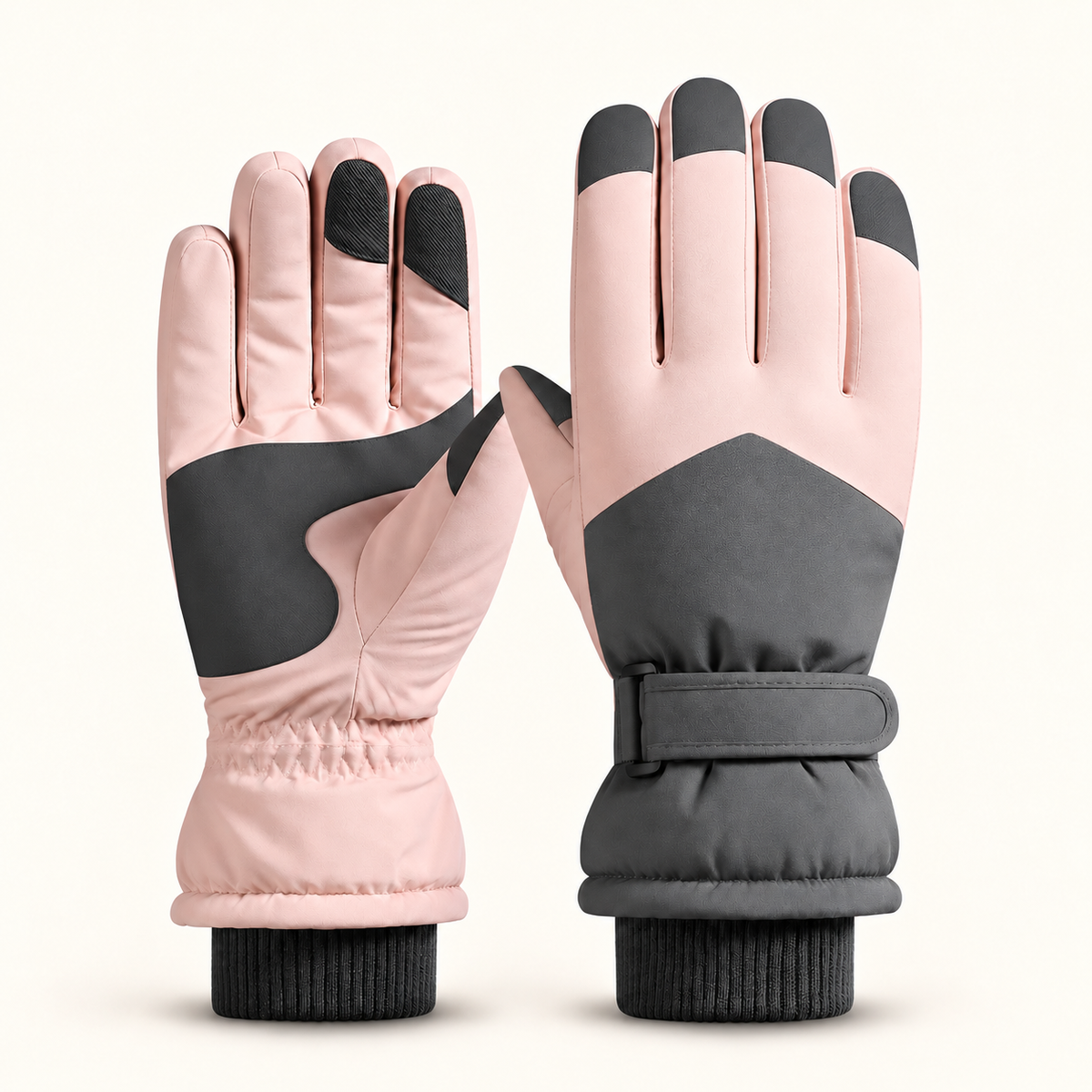 Gants ski de randonnée homme — paire rose