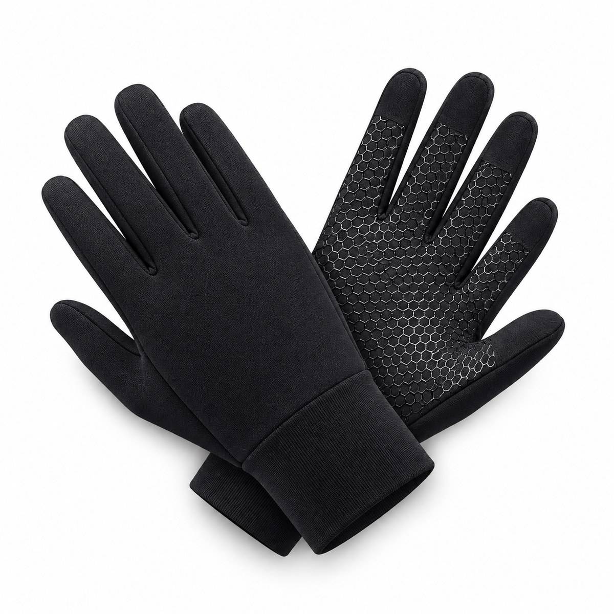 Gants thermiques femme noirs – paire croisée