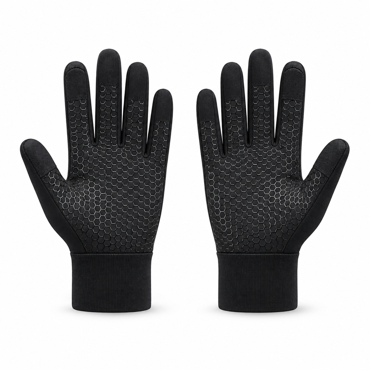 Gants thermiques femme noirs – paumes antidérapantes