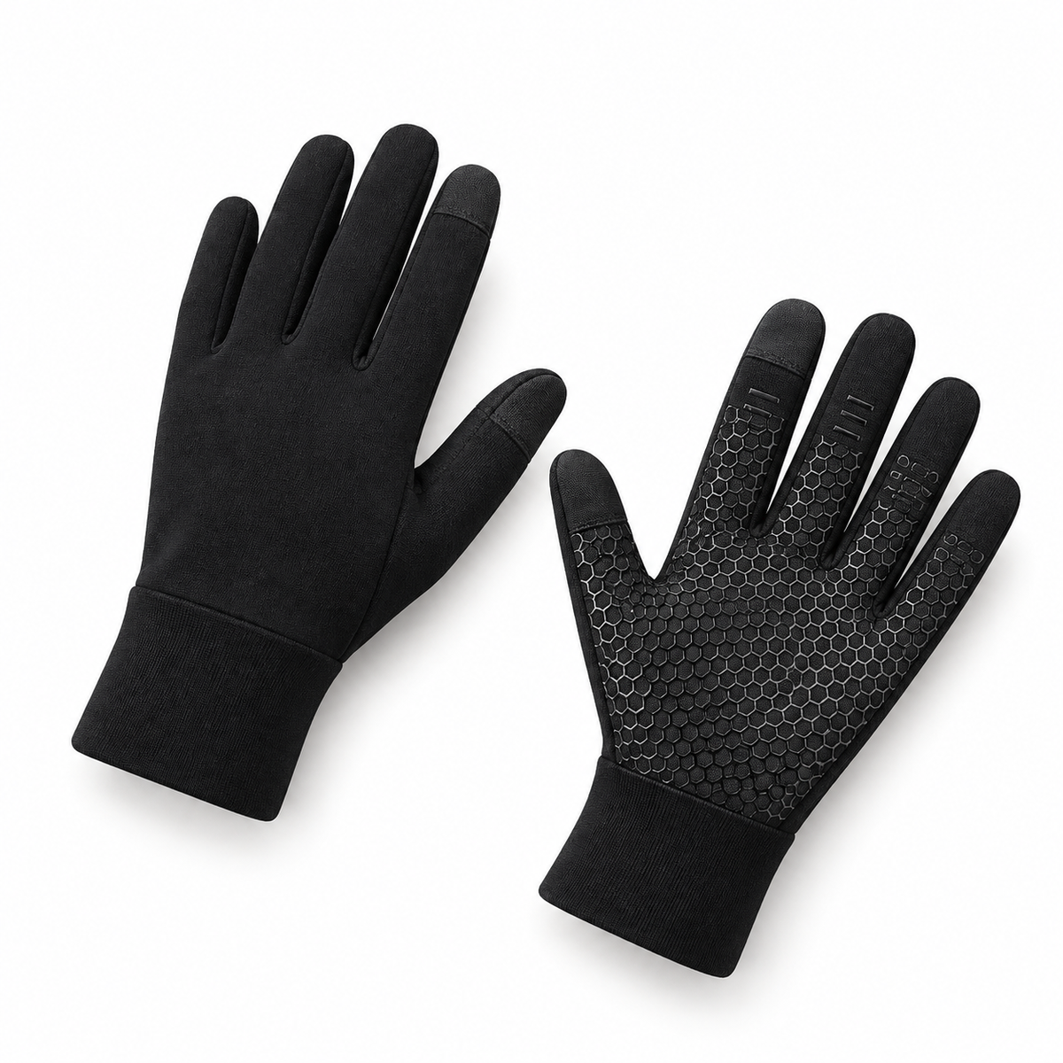 Gants thermiques femme noirs – extrémités tactiles