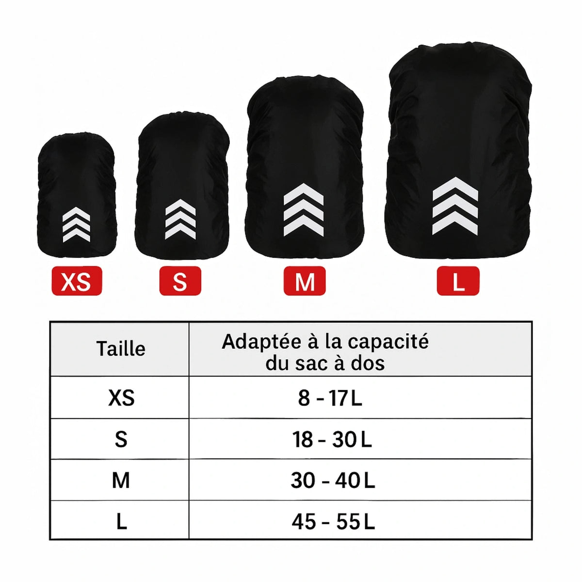 Housse De Pluie Sac À Dos 10L 13