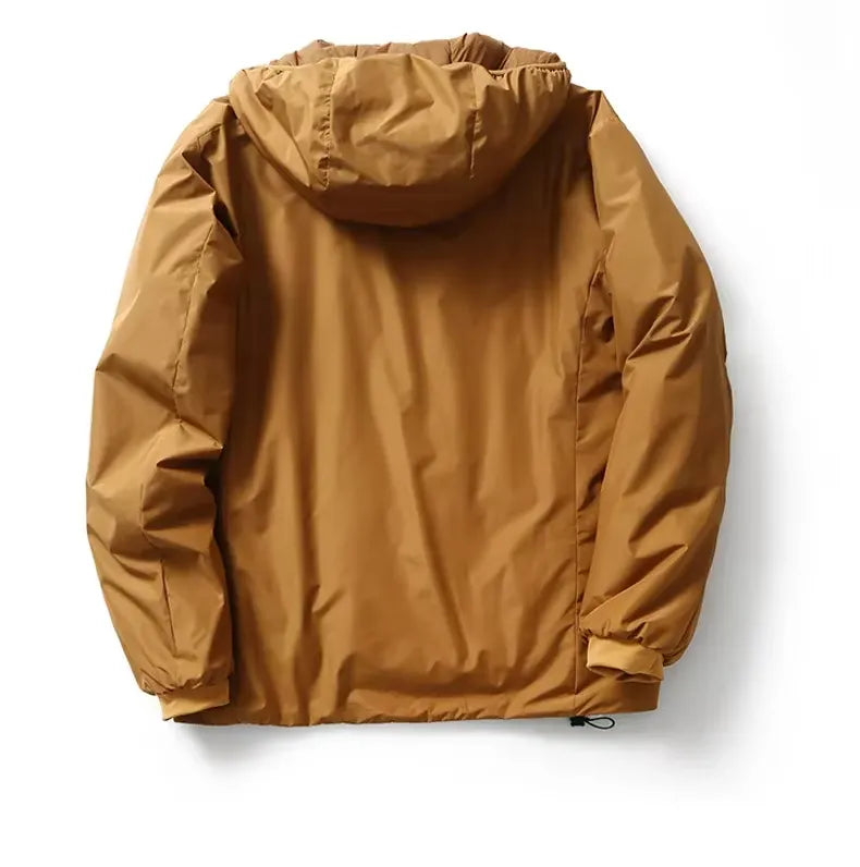 Veste Imperméable Randonnée Homme Marron