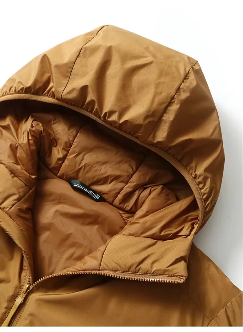 Veste Imperméable Randonnée Homme Marron