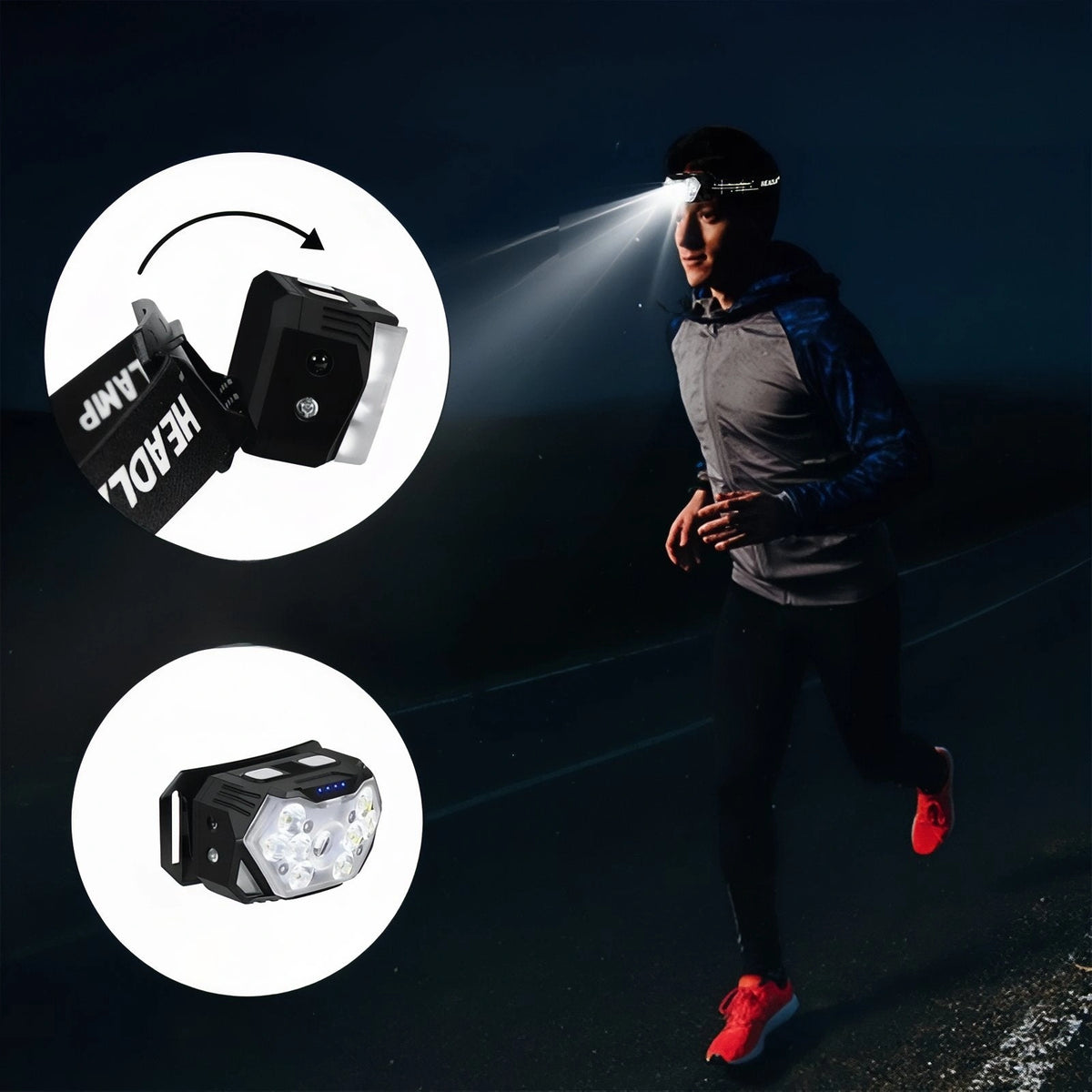 Lampe Frontale Capteur De Mouvement 2