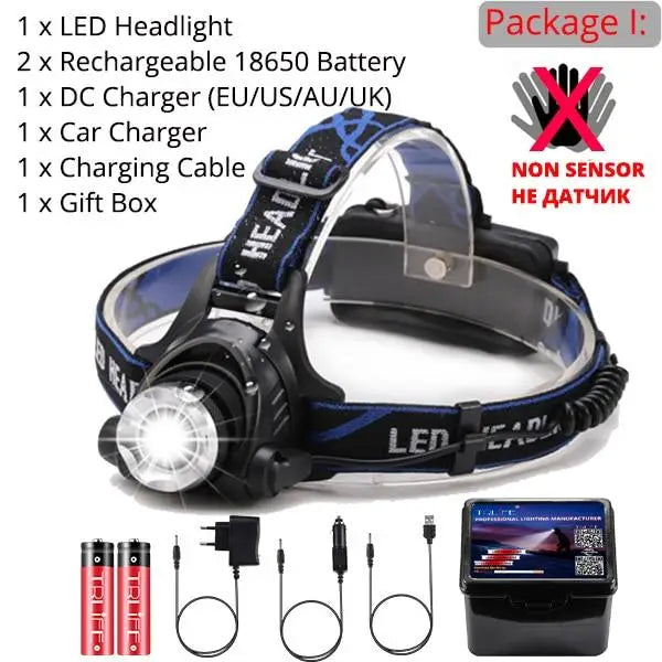Lampe Frontale Avec Batterie Déportée