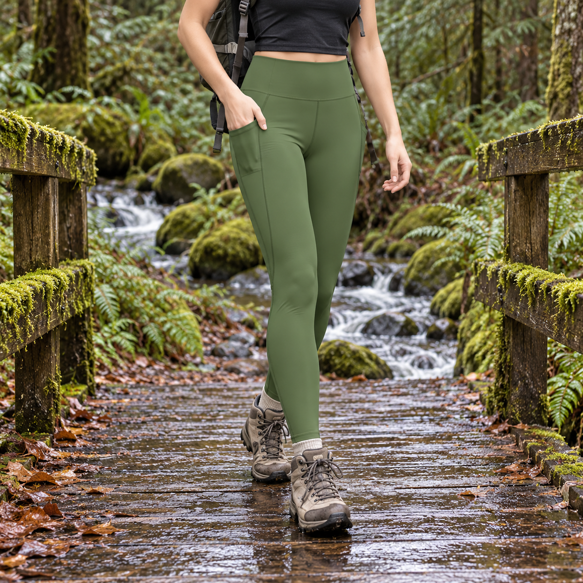 Legging Randonnée Neige Femme — lifestyle foret