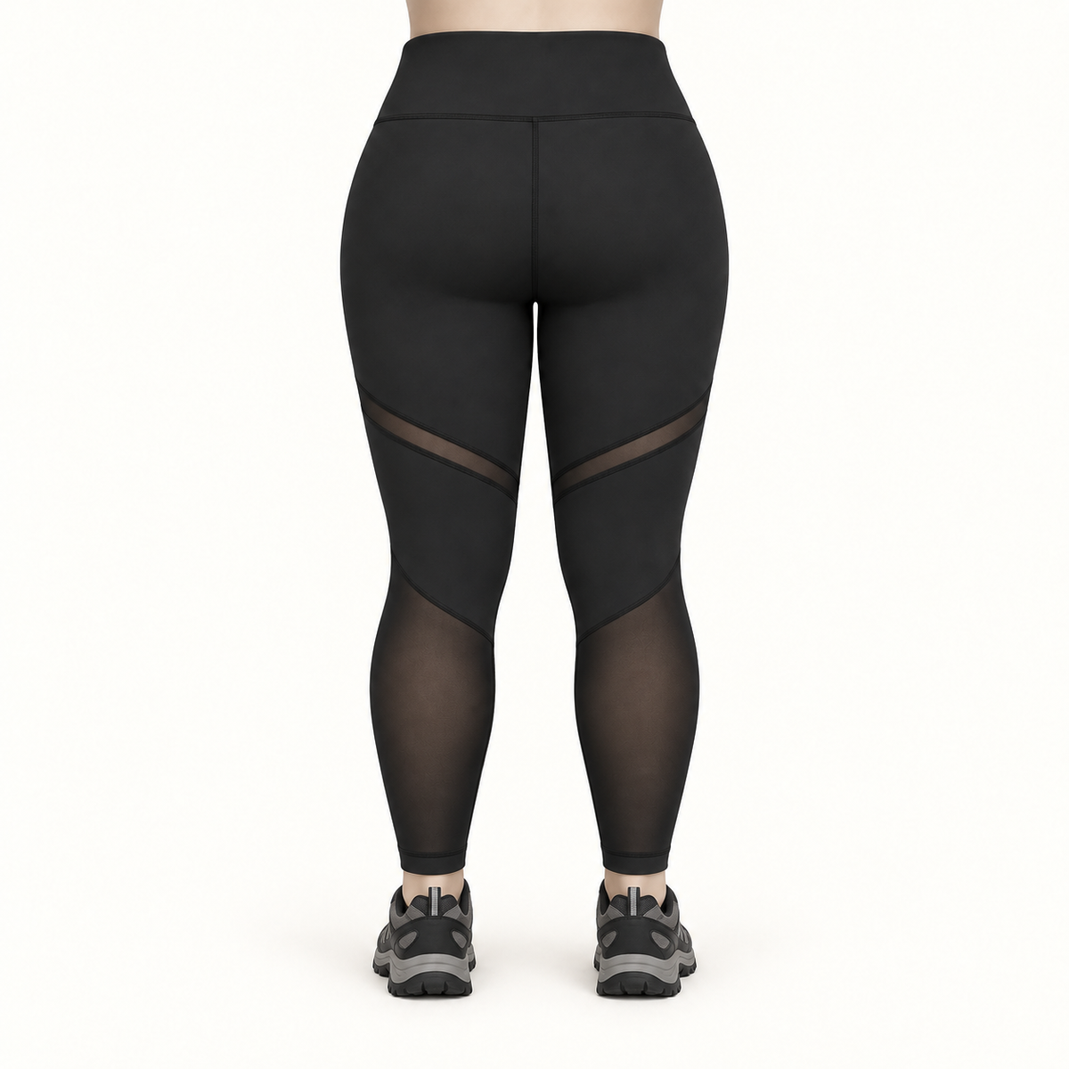 Legging randonnée XXL noir porté — dos
