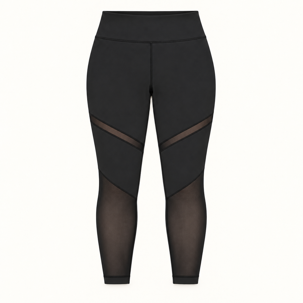Legging randonnée XXL noir à plat