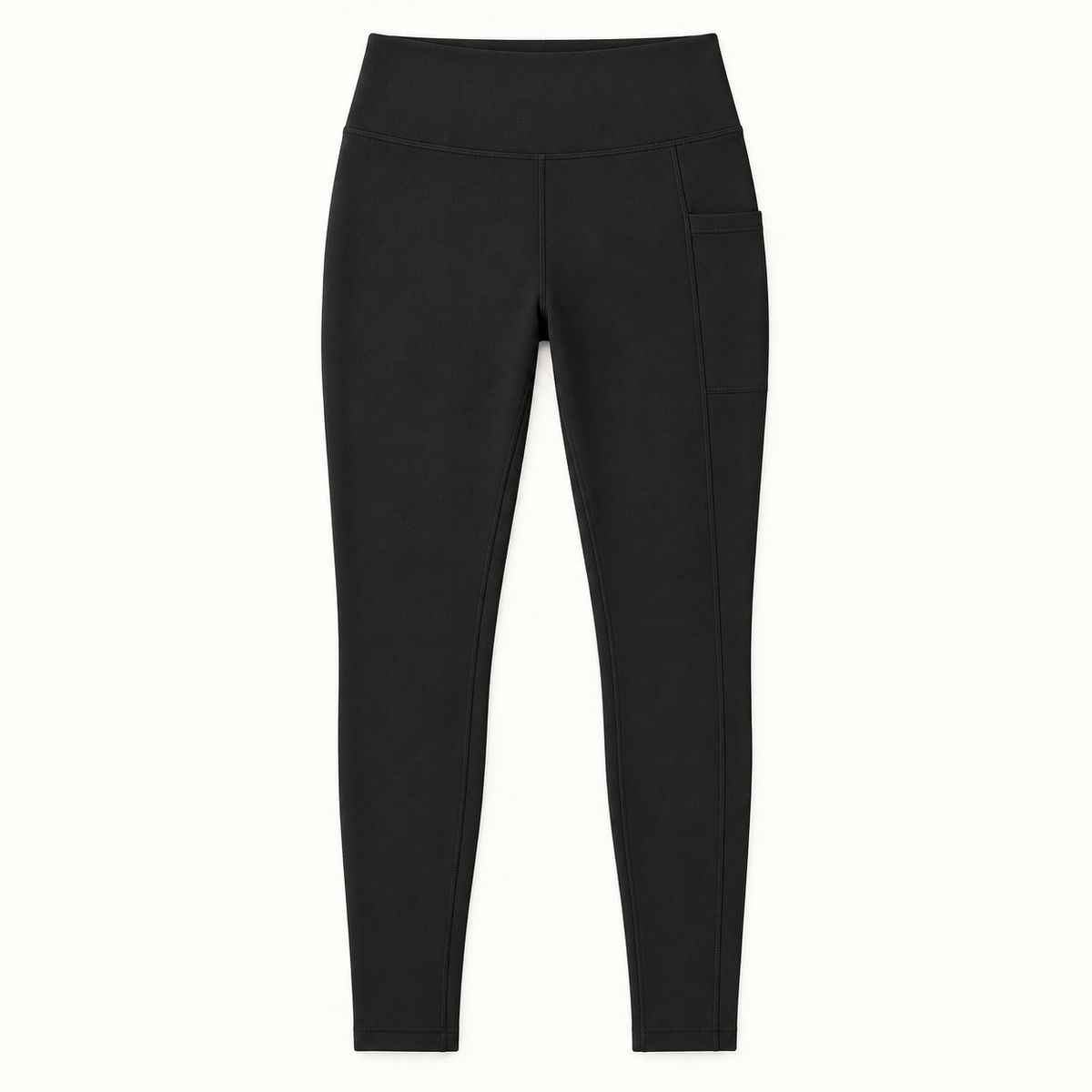 Legging technique femme noir à plat