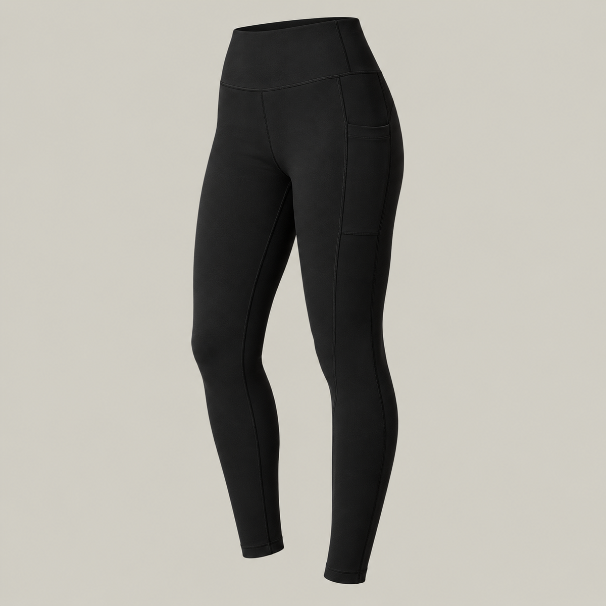 Legging technique femme noir — poche latérale