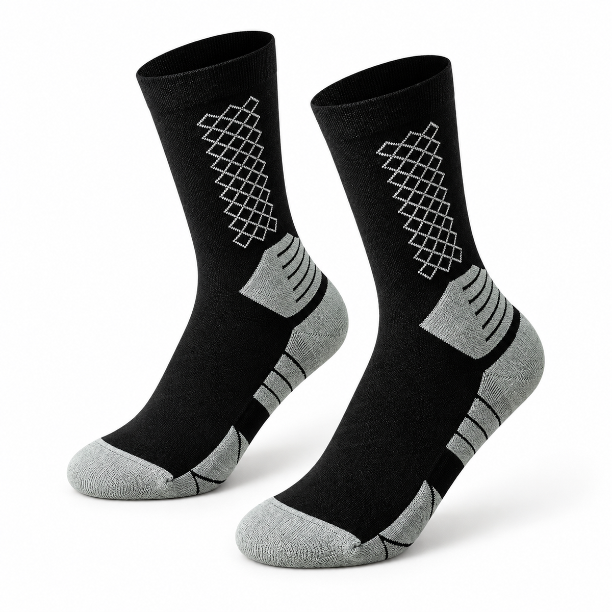 Lot Chaussette Randonnée Femme — Noir