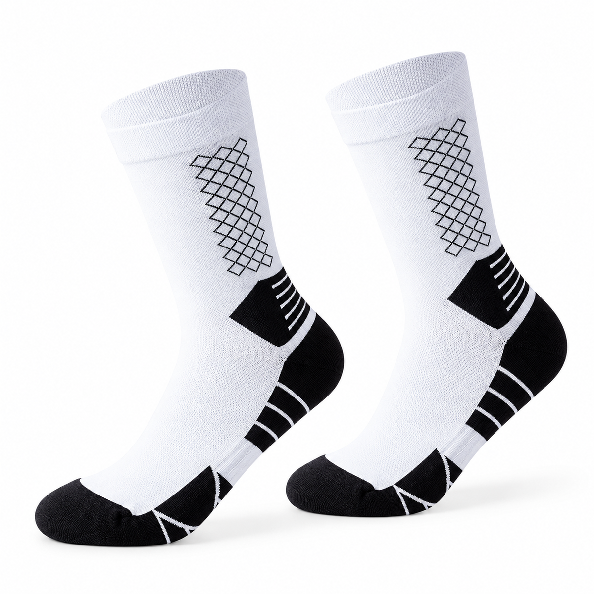 Lot Chaussette Randonnée Femme — profil Blanc