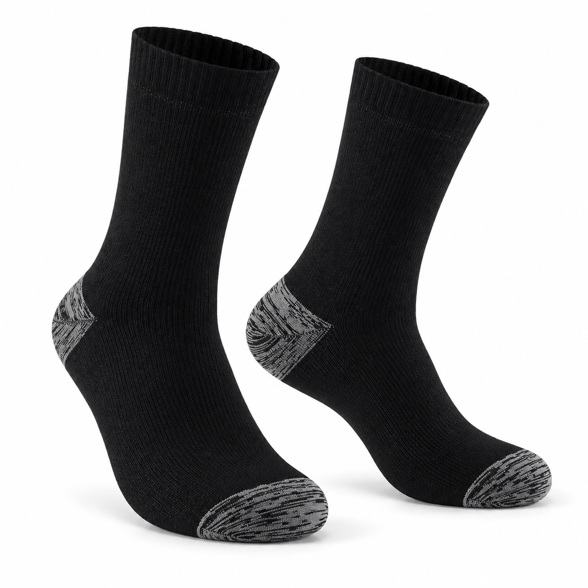 Paire de chaussettes de randonnée homme noire