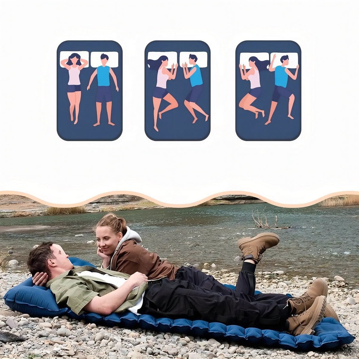 Matelas Gonflable 2 Personnes Haut De Gamme 7