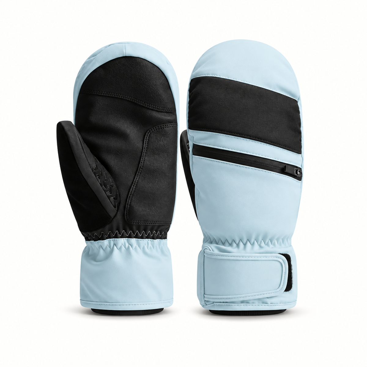Moufles de ski bleues – paire complète