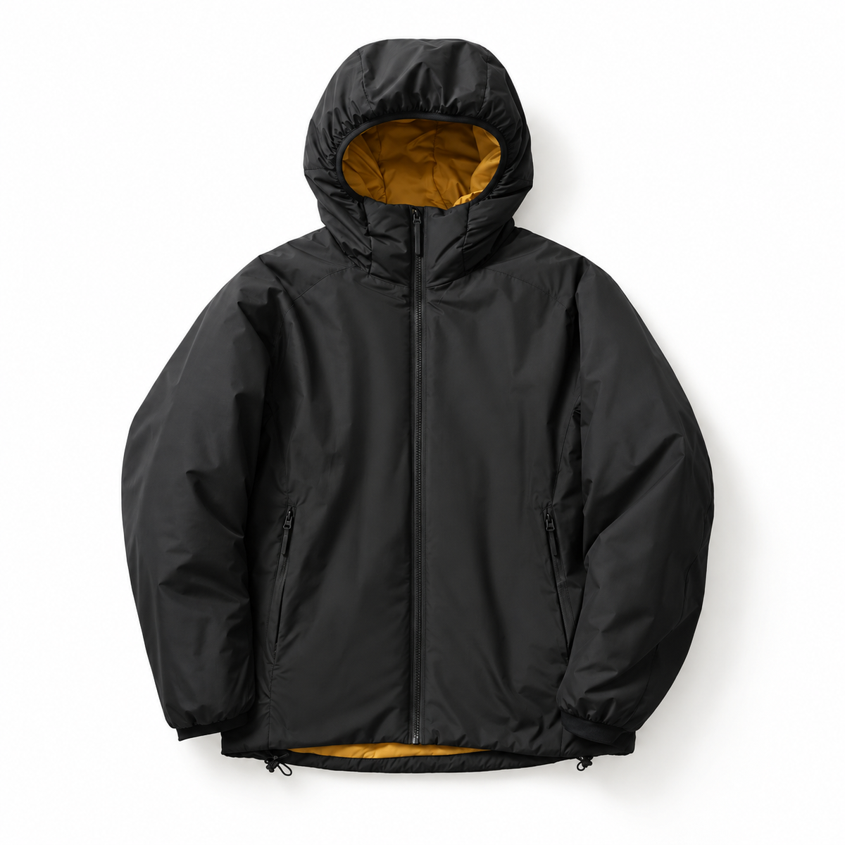 Veste imperméable randonnée homme noire – vue de face