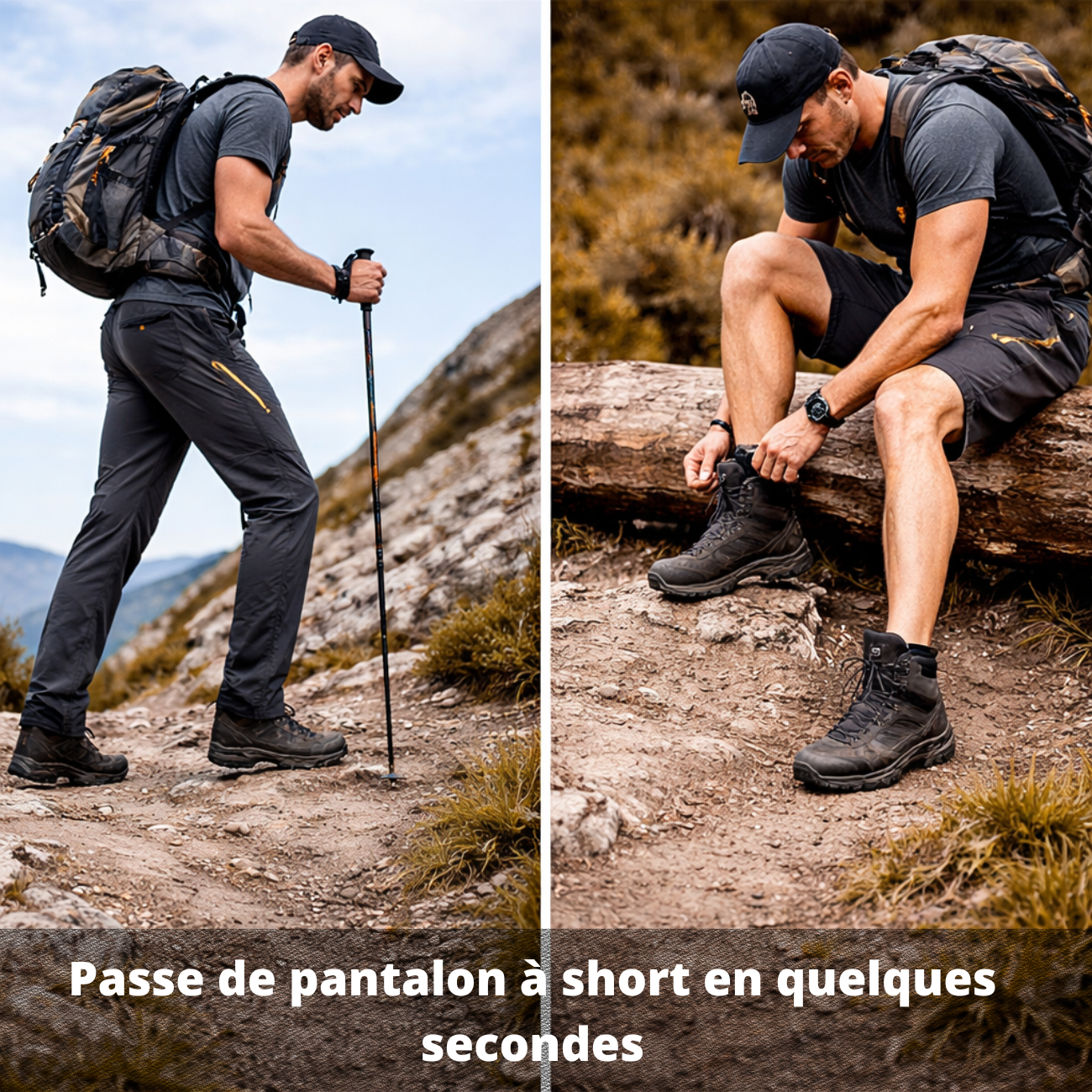 Pantacourt Randonnée Homme 4